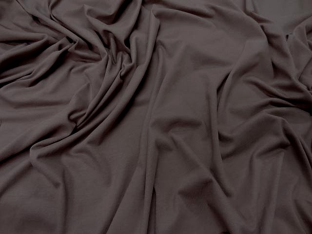 Jersey coton lycra beige taupe 1