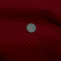 Jersey coton lycra coquelicot pois blancs fins 3 