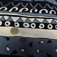 Jersey coton lycra frises grecques theme de l eau 2