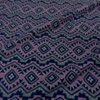 Jersey coton lycra frises inca marine et glycine 4