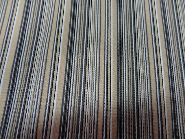 Jersey coton lycra raye beige gris5