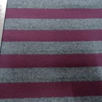 Jersey coton lycra rayures bagnard gris chine lie de vin 2