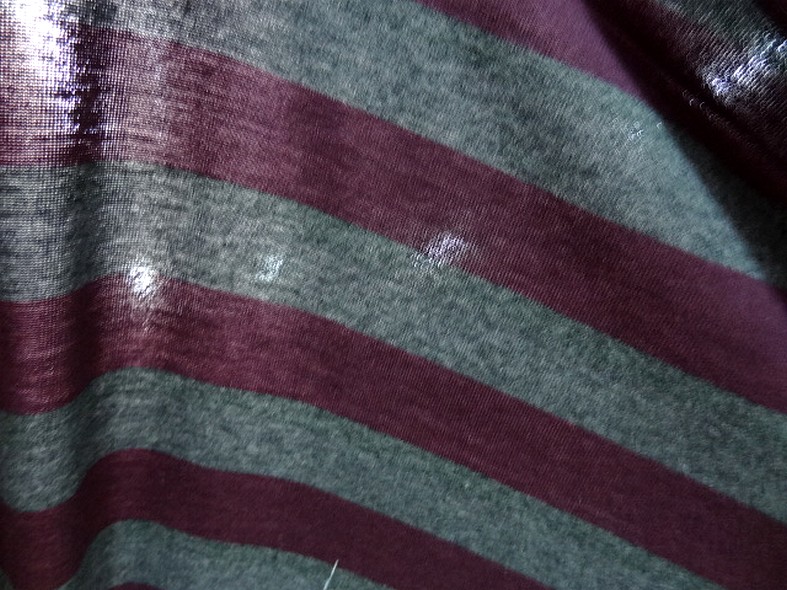 Jersey coton lycra rayures bagnard gris chine lie de vin 3