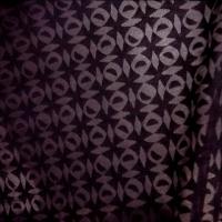Jersey coton melange prune devore carres et spheres 3