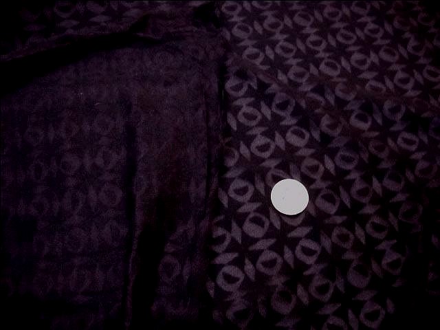 Jersey coton melange prune devore carres et spheres 4