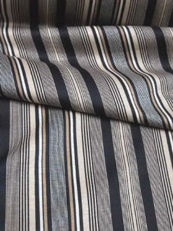 Jersey coton raye bisque noir 2 