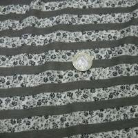 Jersey coton raye gris et fleurs liberty 1 