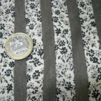 Jersey coton raye gris et fleurs liberty 2 