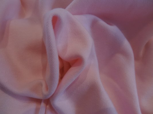Jersey coton rose dragée 01