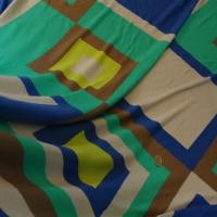 Jersey coton vintage vert-bleu acidulé 04
