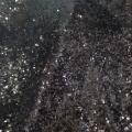 Jersey coton viscose a sequins noirs 