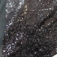 Jersey coton viscose a sequins noirs 2