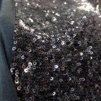Jersey coton viscose a sequins noirs 3