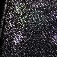 Jersey coton viscose a sequins noirs 5