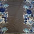 Jersey coton viscose taupe bi bandes 01