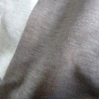 Jersey coton viscose taupe bi bandes 03