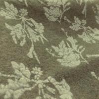 Jersey de laine aspect laine cardee beige chine fleuri ecru 1