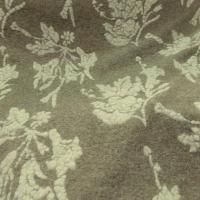 Jersey de laine aspect laine cardee beige chine fleuri ecru 3