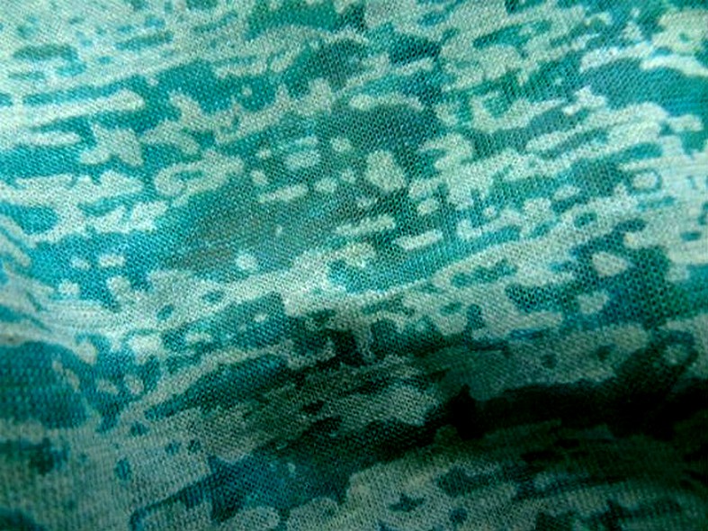 Jersey devore turquoise aspect crepis 1 1