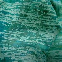 Jersey devore turquoise aspect crepis 2 1