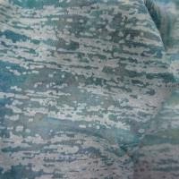 Jersey devore bleu aspect crepis 2