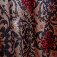 Jersey et mousseline assortie orient