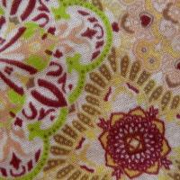 Jersey fin carreaux fleuris vintage 3