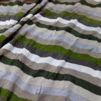 Jersey fin froisse raye 