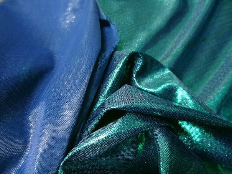 Jersey fin lame bleu vert turquoise 3 