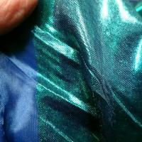 Jersey fin lame bleu vert turquoise 4