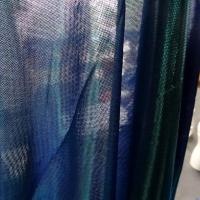 Jersey fin lame bleu vert turquoise 5