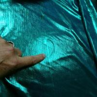 Jersey fin lame bleu vert turquoise 6