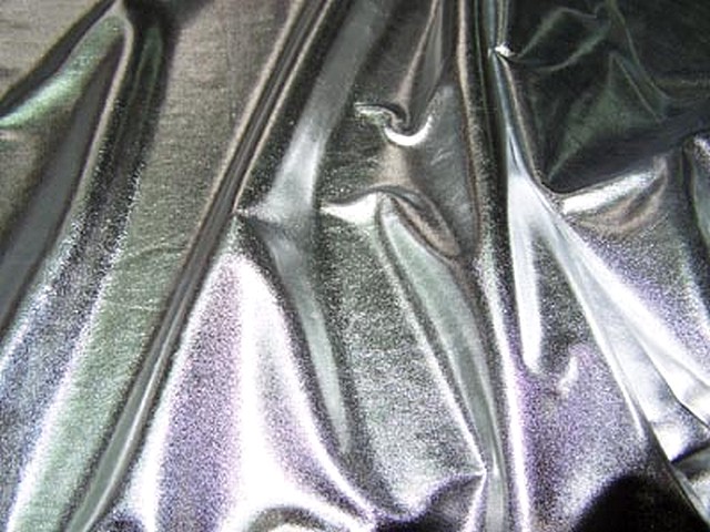 Jersey fin lame couleur argent