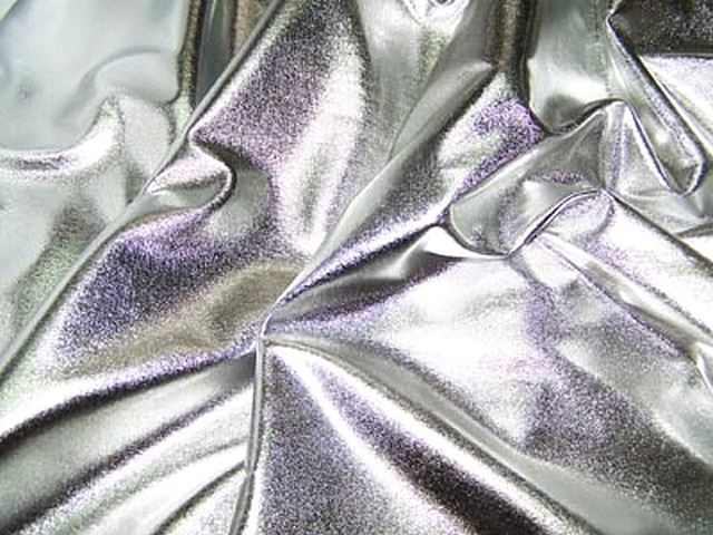 Jersey fin lame couleur argent 1