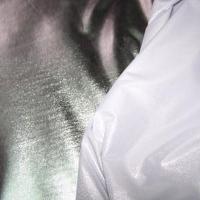 Jersey fin lame couleur argent