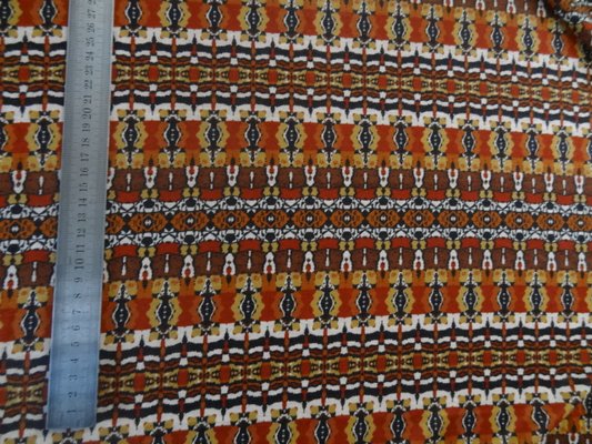Jersey fin marron ocre ethnique 01
