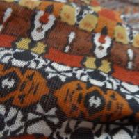 Jersey fin marron ocre ethnique 02