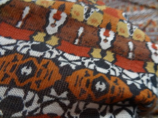 Jersey fin marron ocre ethnique 02