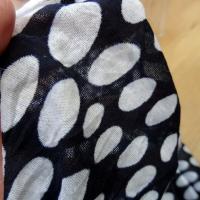 Jersey fin noir pois ovales blancs 1 