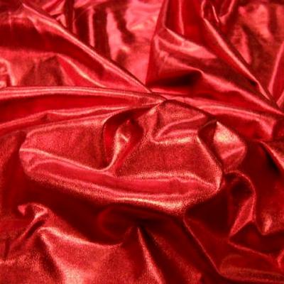 Jersey lame rouge vif 1 