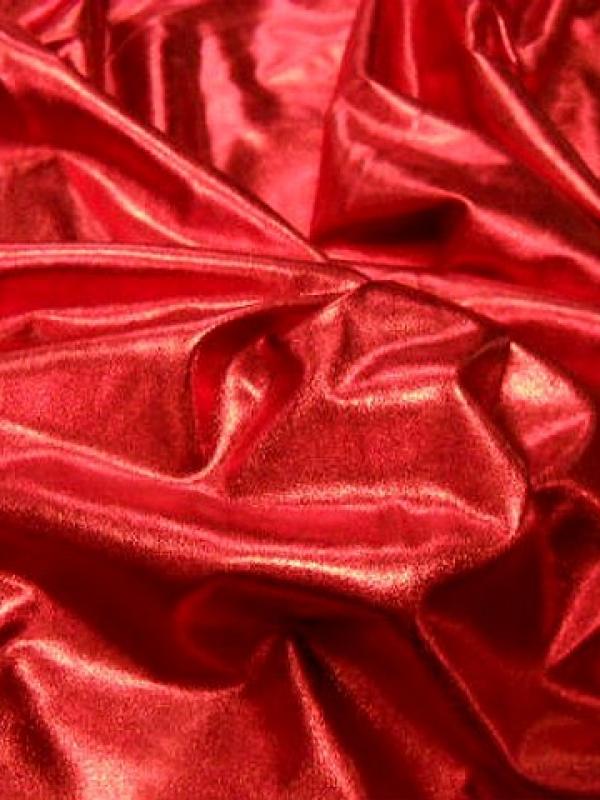 Jersey lame rouge vif 1 