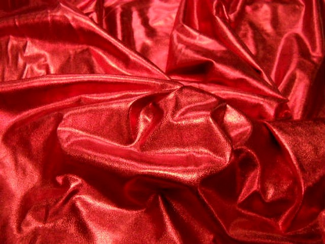 Jersey lame rouge vif 1