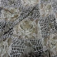 Jersey lycra a carreaux et tetes de lion et zebre 1 
