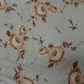 Jersey lycra sable roses decoupees beige marron 1 