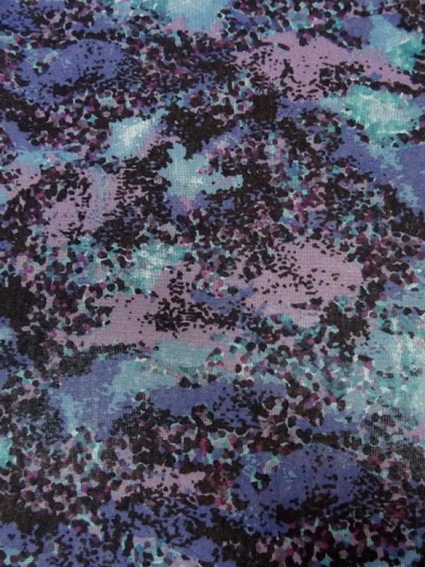 Jersey maille coton melange effet granite bleu givre mauve rose noir 1 
