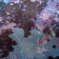 Jersey maille coton melange effet granite bleu givre mauve rose noir 3 