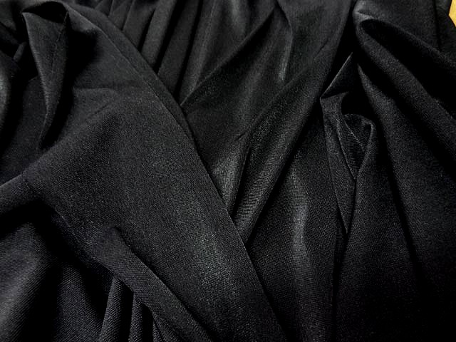 Jersey polyester lycra noir 1 