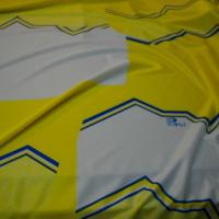 Jersey polyester sport jaune et blanc 2 