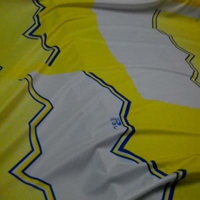 Jersey polyester sport jaune et blanc 3 