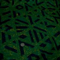 Jersey polyester vert gazon marbre motif geometrique marine 1 